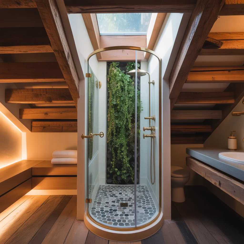bathroom ideas under stairs