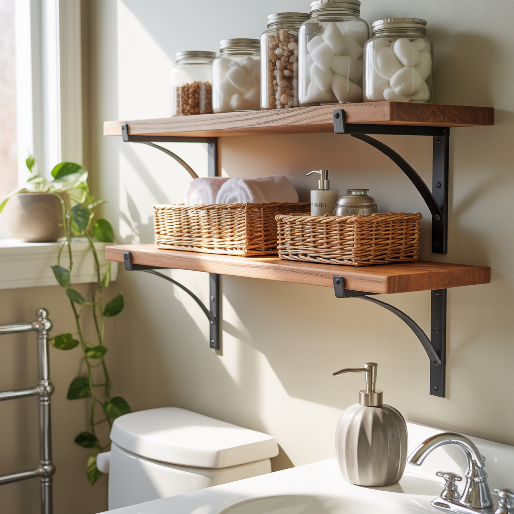 Bathroom Shelves Over Toilet