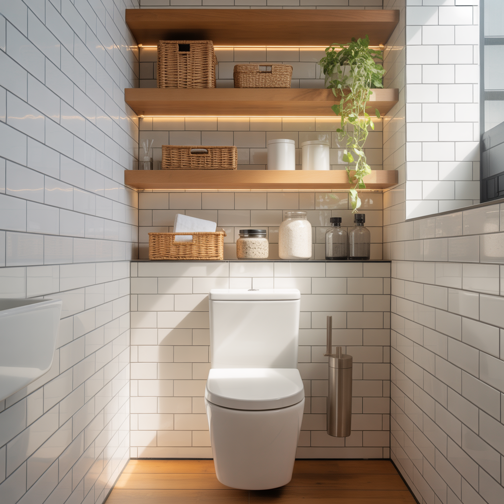 Bathroom Shelves Over Toilet