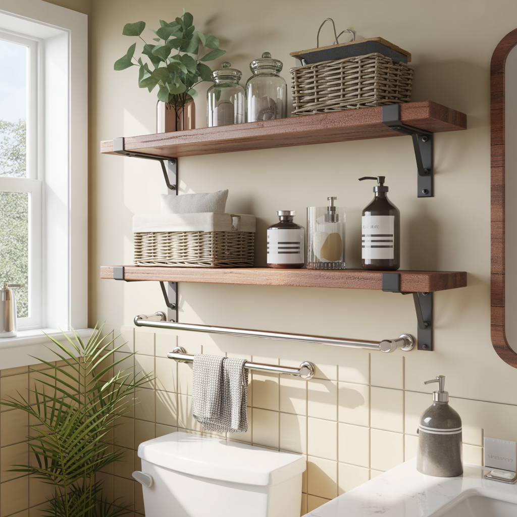 Bathroom Shelves Over Toilet