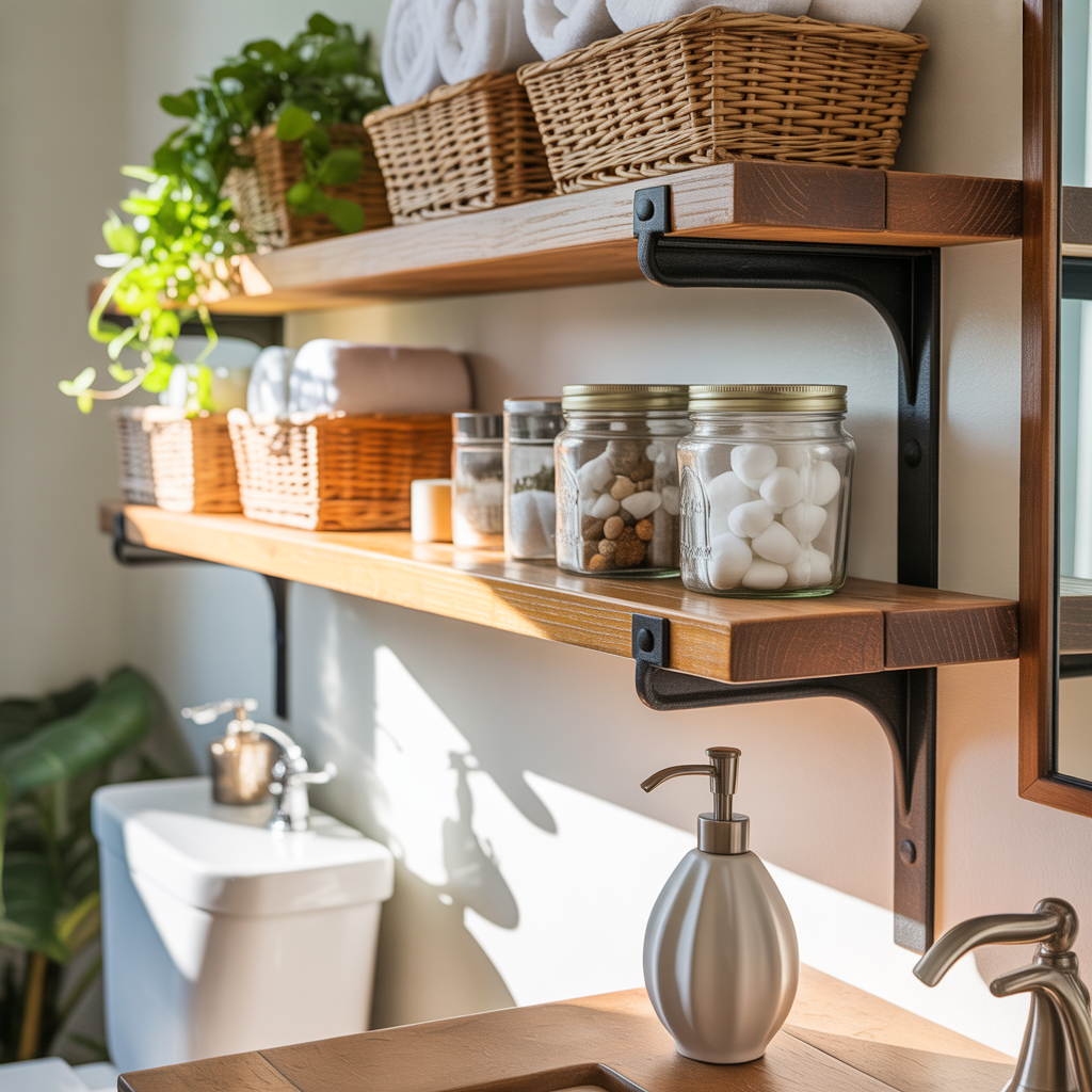 Bathroom Shelves Over Toilet