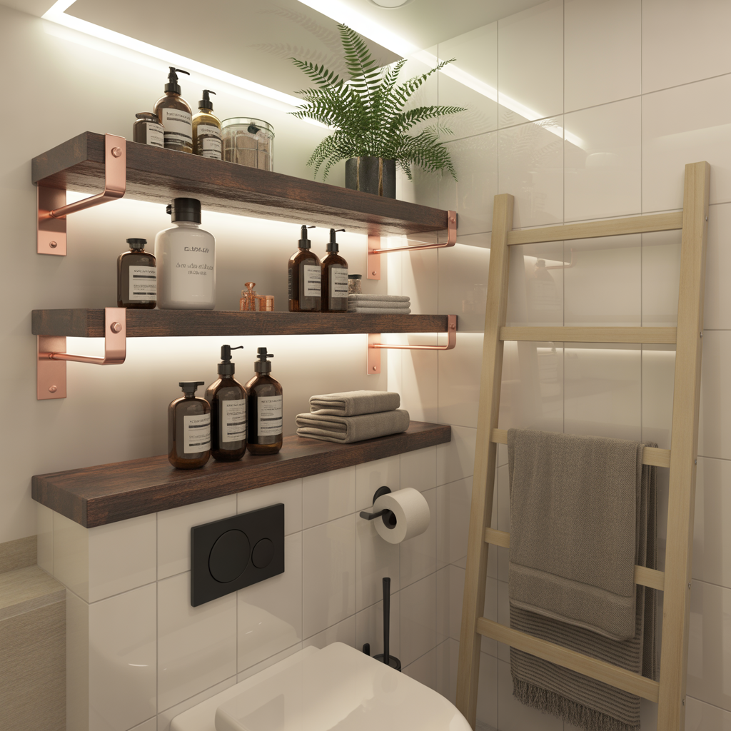 Bathroom Shelves Over Toilet