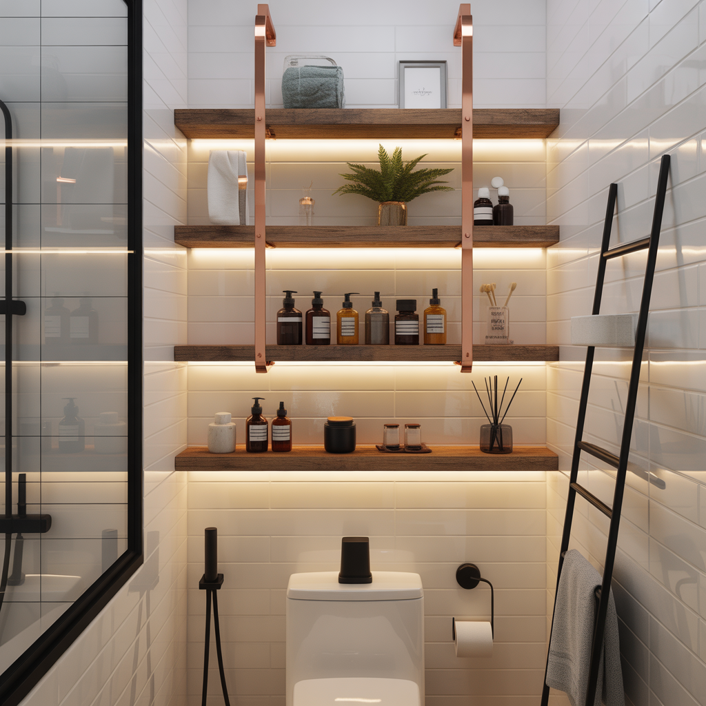 Bathroom Shelves Over Toilet