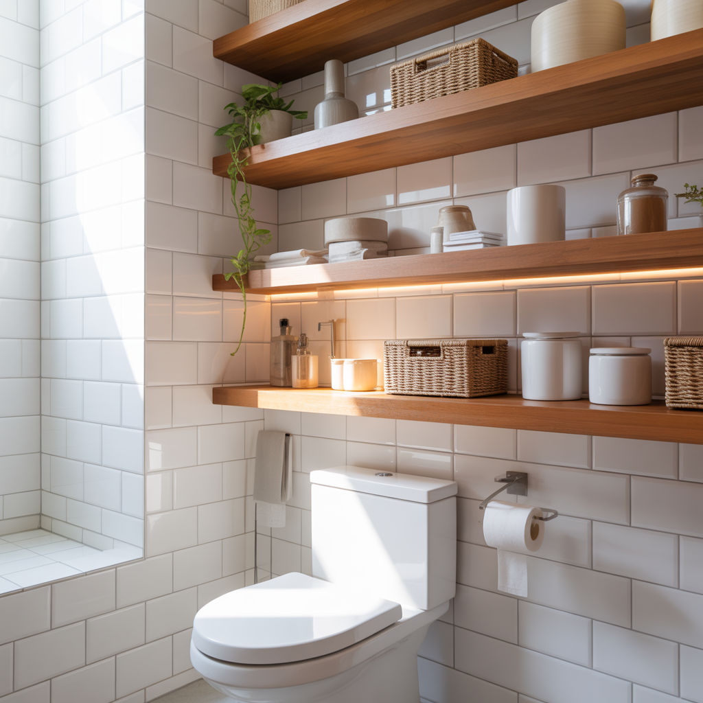 Bathroom Shelves Over Toilet