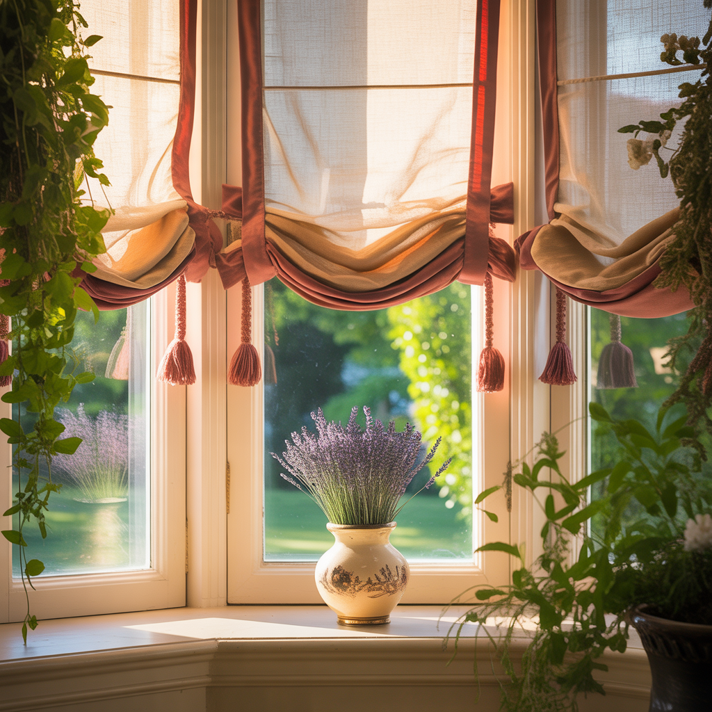 bay window curtain ideas