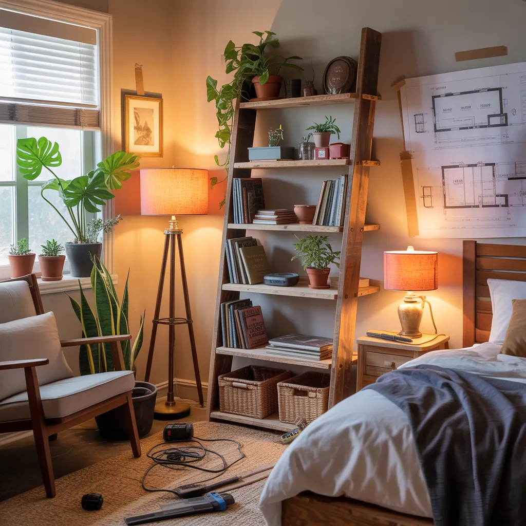 bedroom bookshelf projects