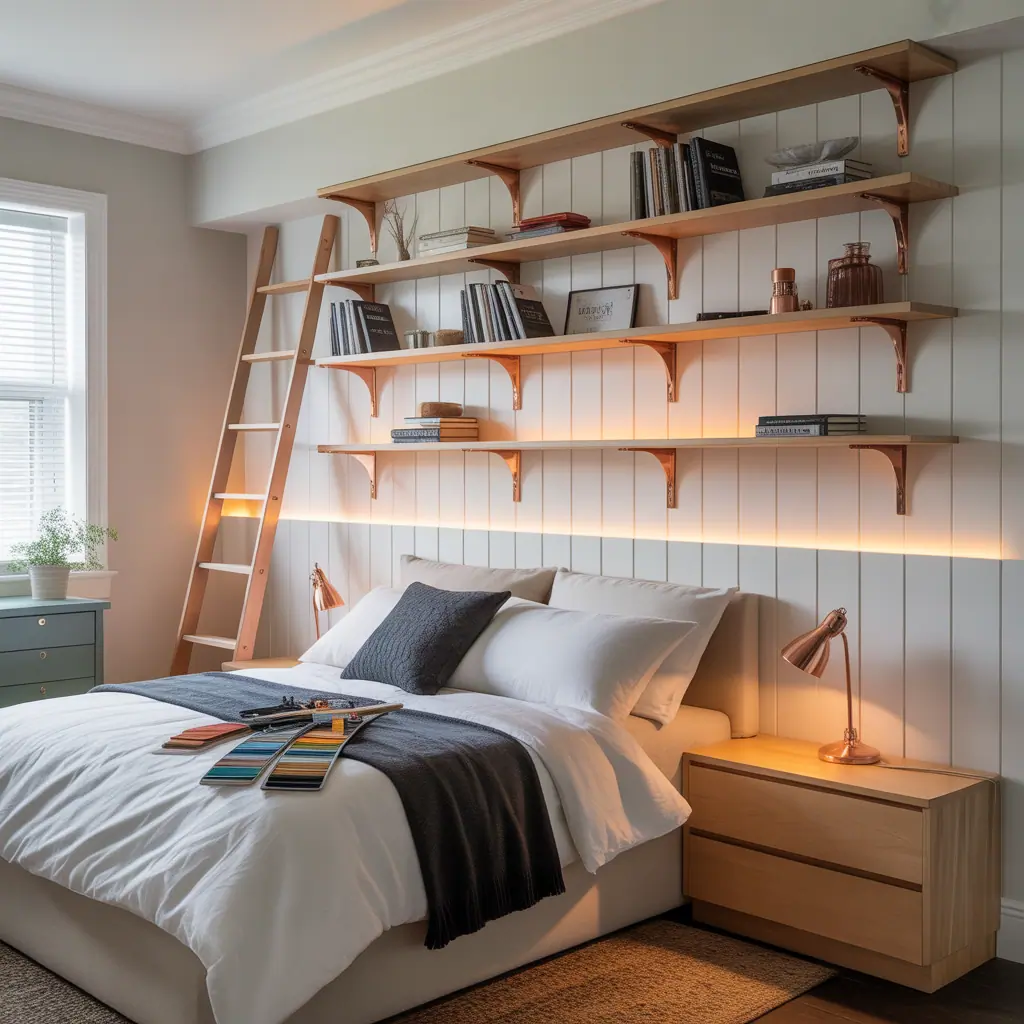 bedroom bookshelf projects