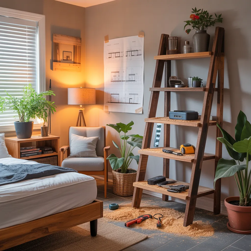 bedroom bookshelf projects