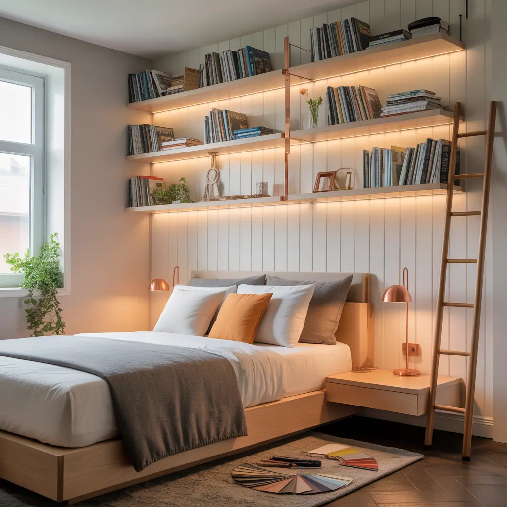 bedroom bookshelf projects