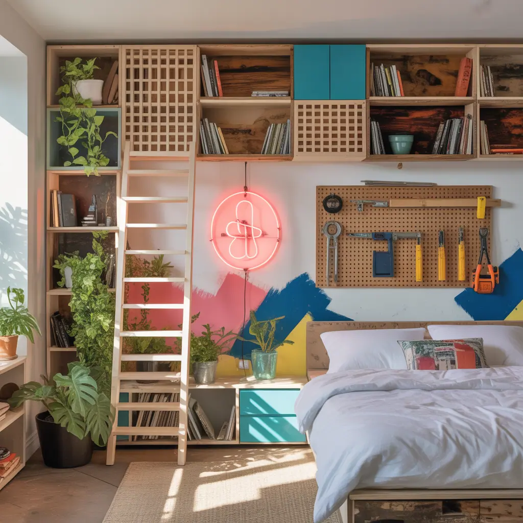 bedroom bookshelf projects