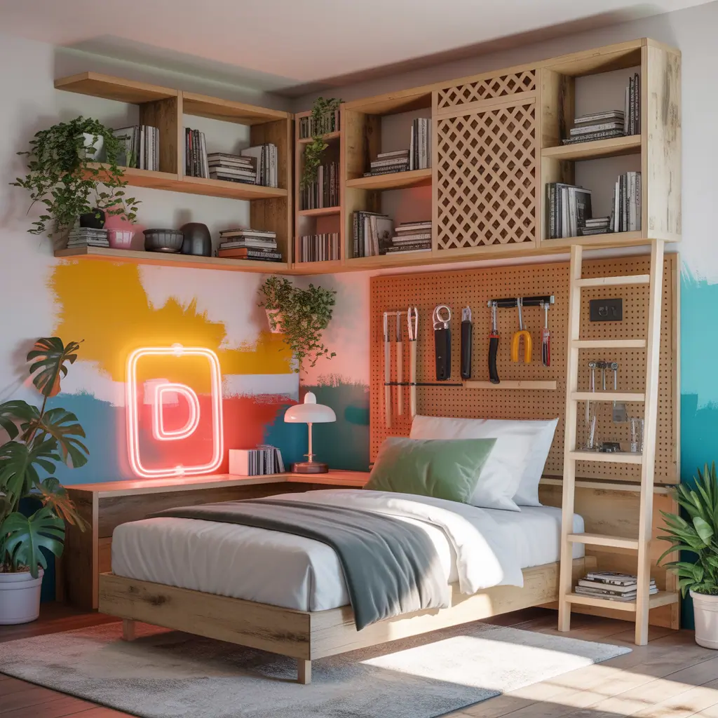 bedroom bookshelf projects