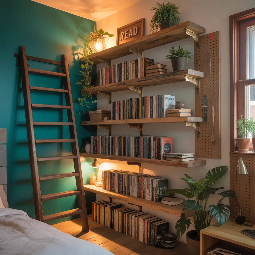 bedroom bookshelf projects