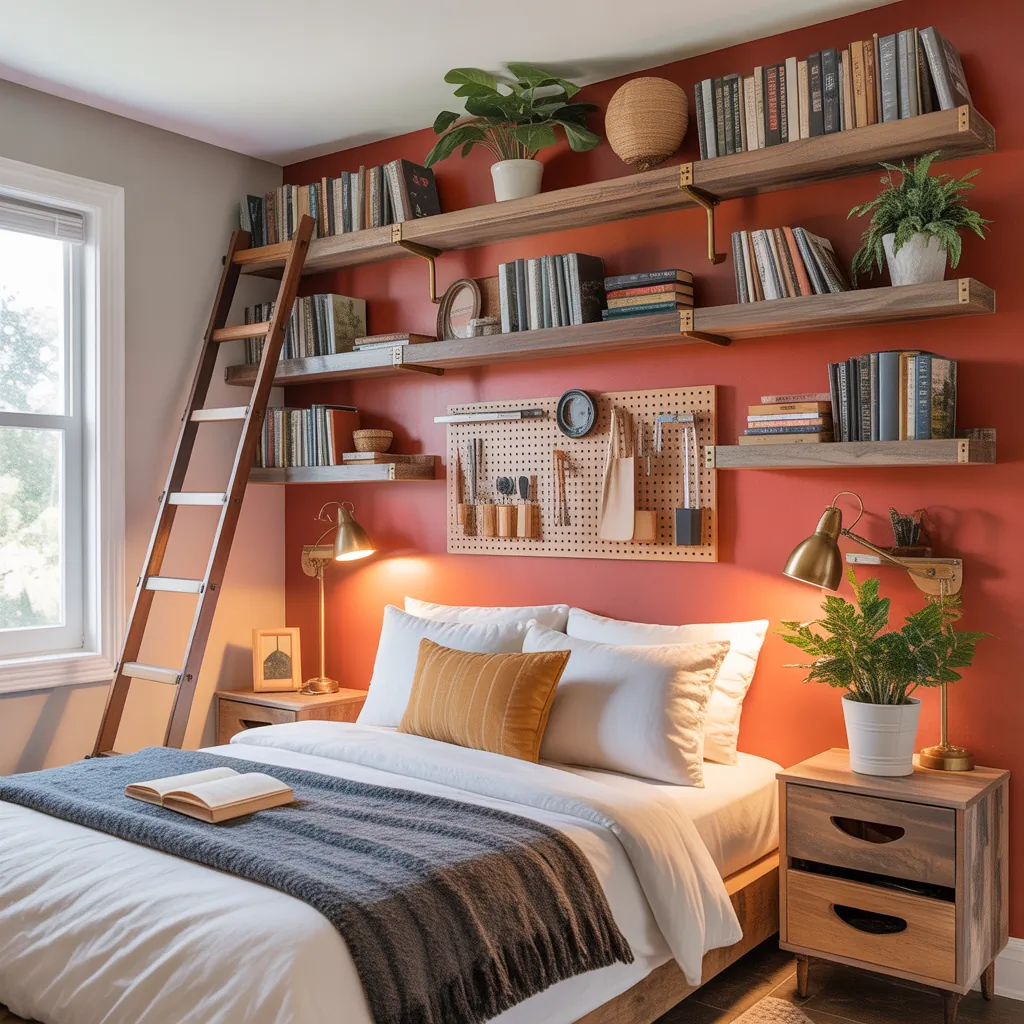 bedroom bookshelf projects