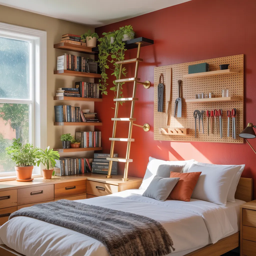 bedroom bookshelf projects