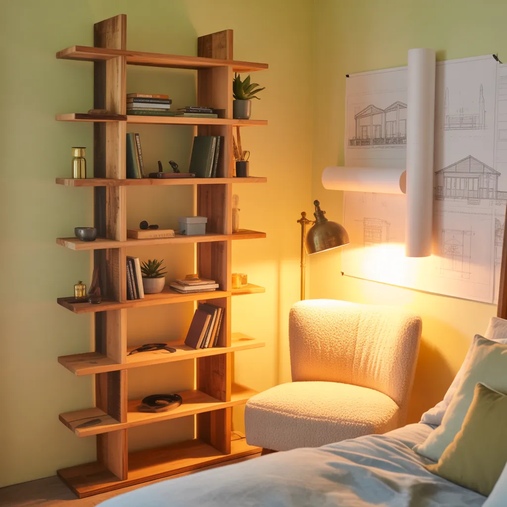 bedroom bookshelf projects