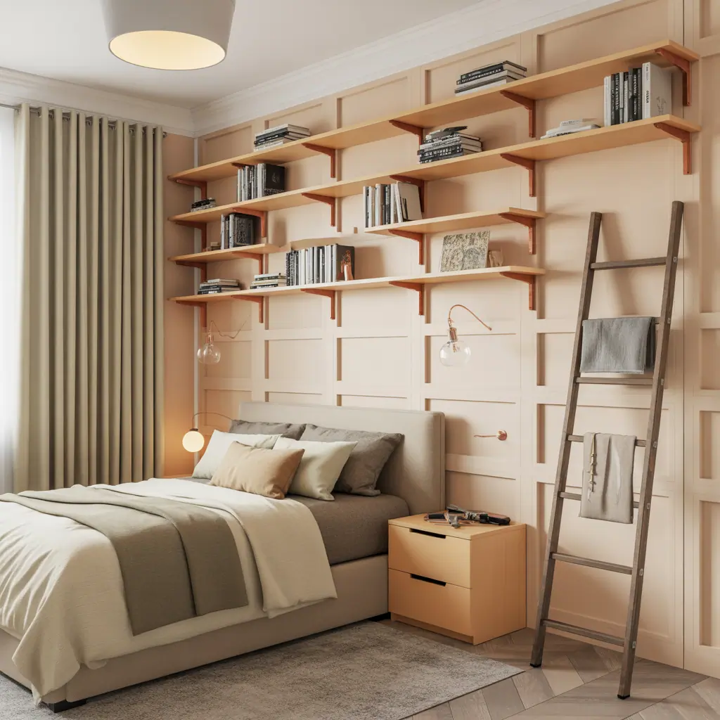 bedroom bookshelf projects