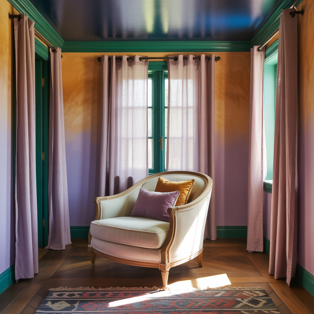bedroom color drench