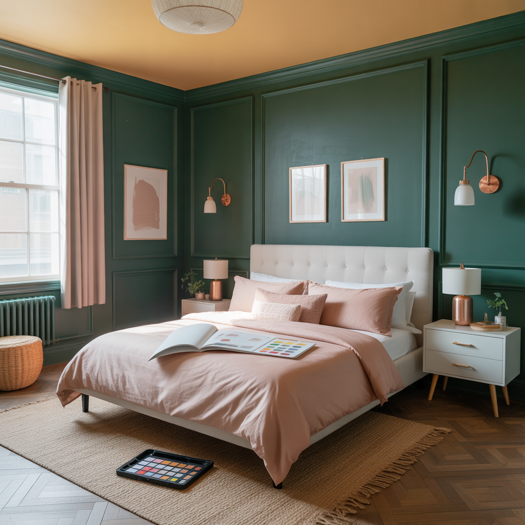 bedroom color drench