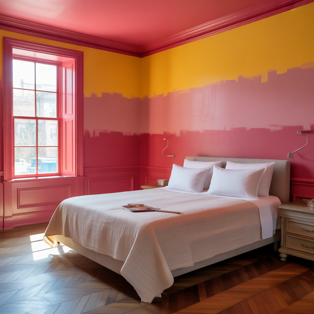 bedroom color drench