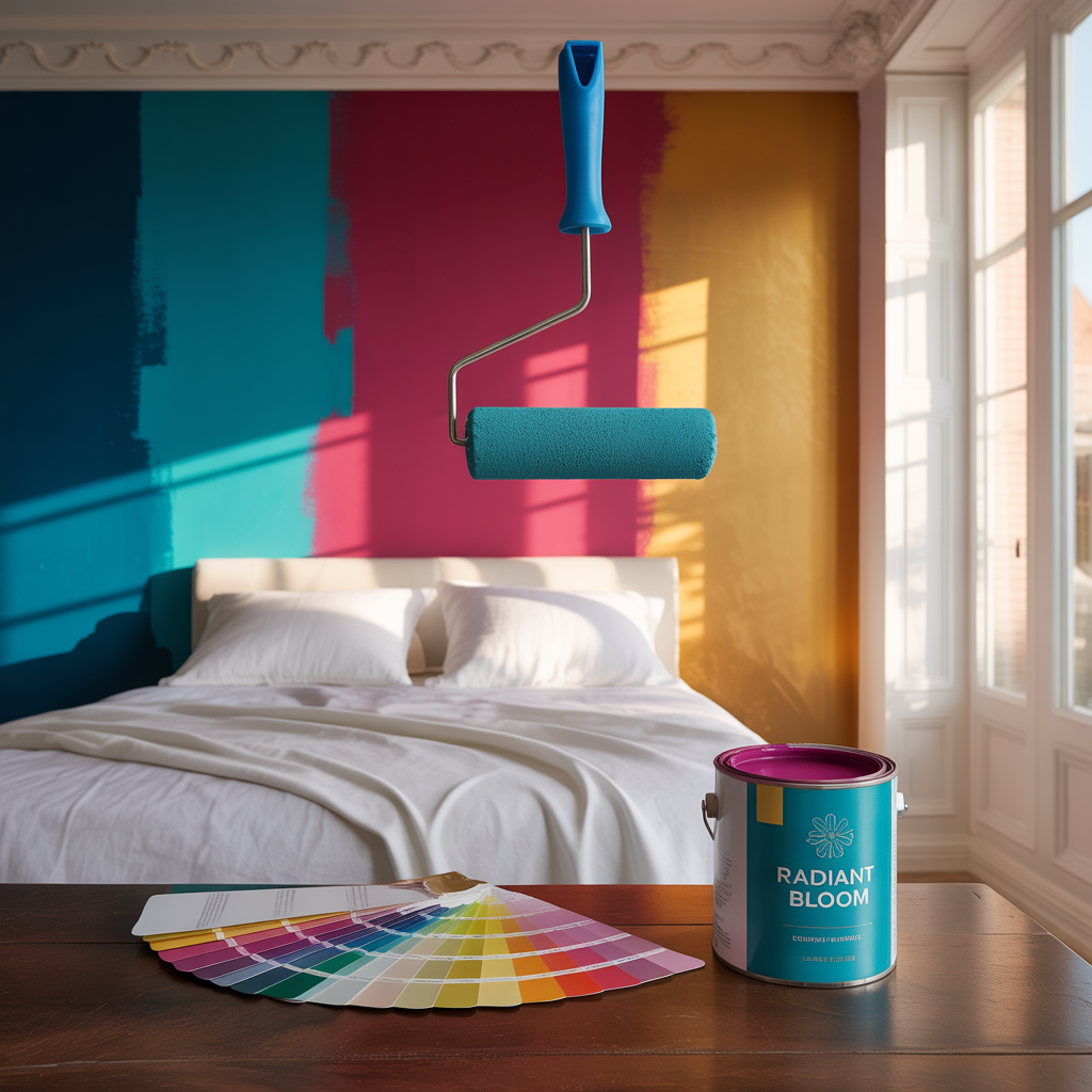 bedroom color drench