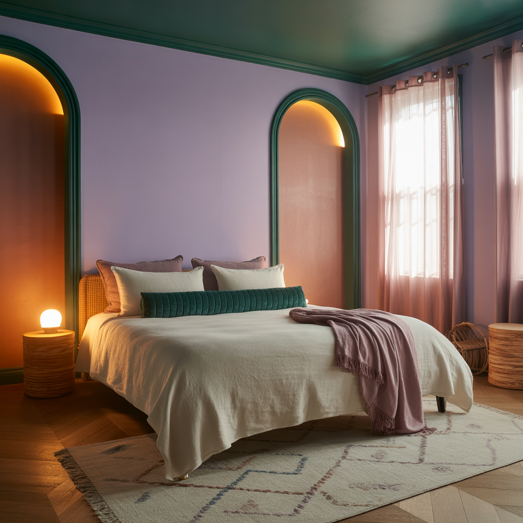 bedroom color drench
