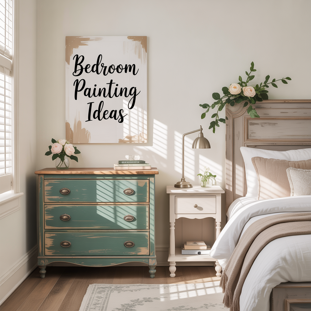 bedroom furniture painting ideas