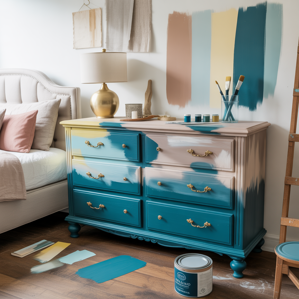 bedroom furniture painting ideas