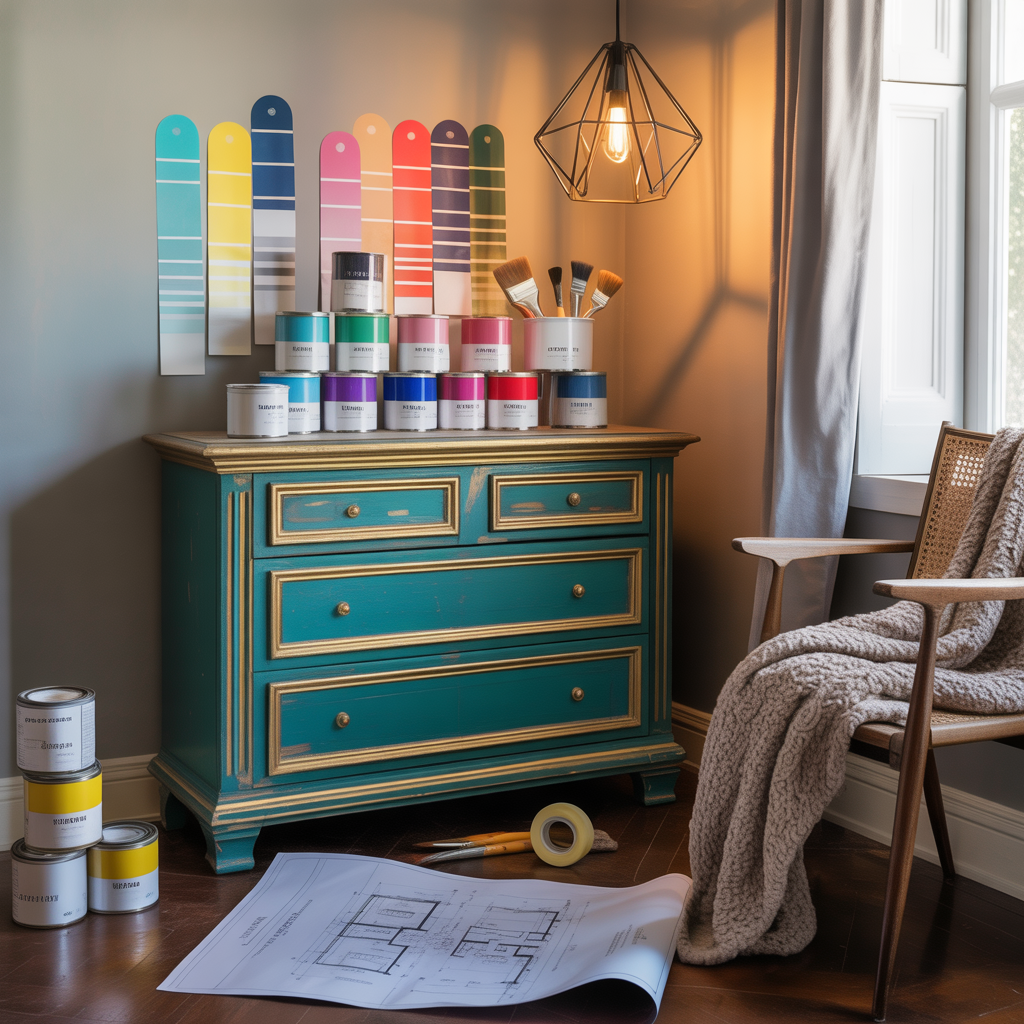 bedroom furniture painting ideas