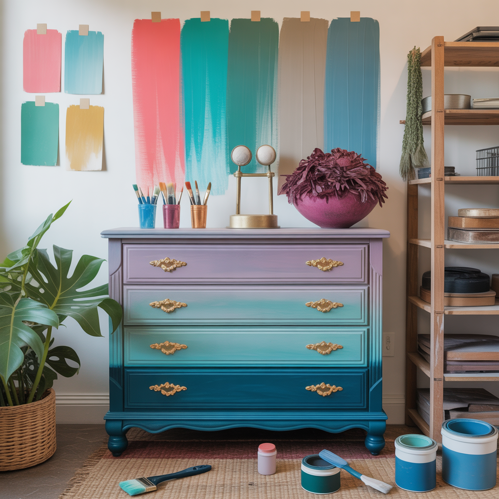 bedroom furniture painting ideas