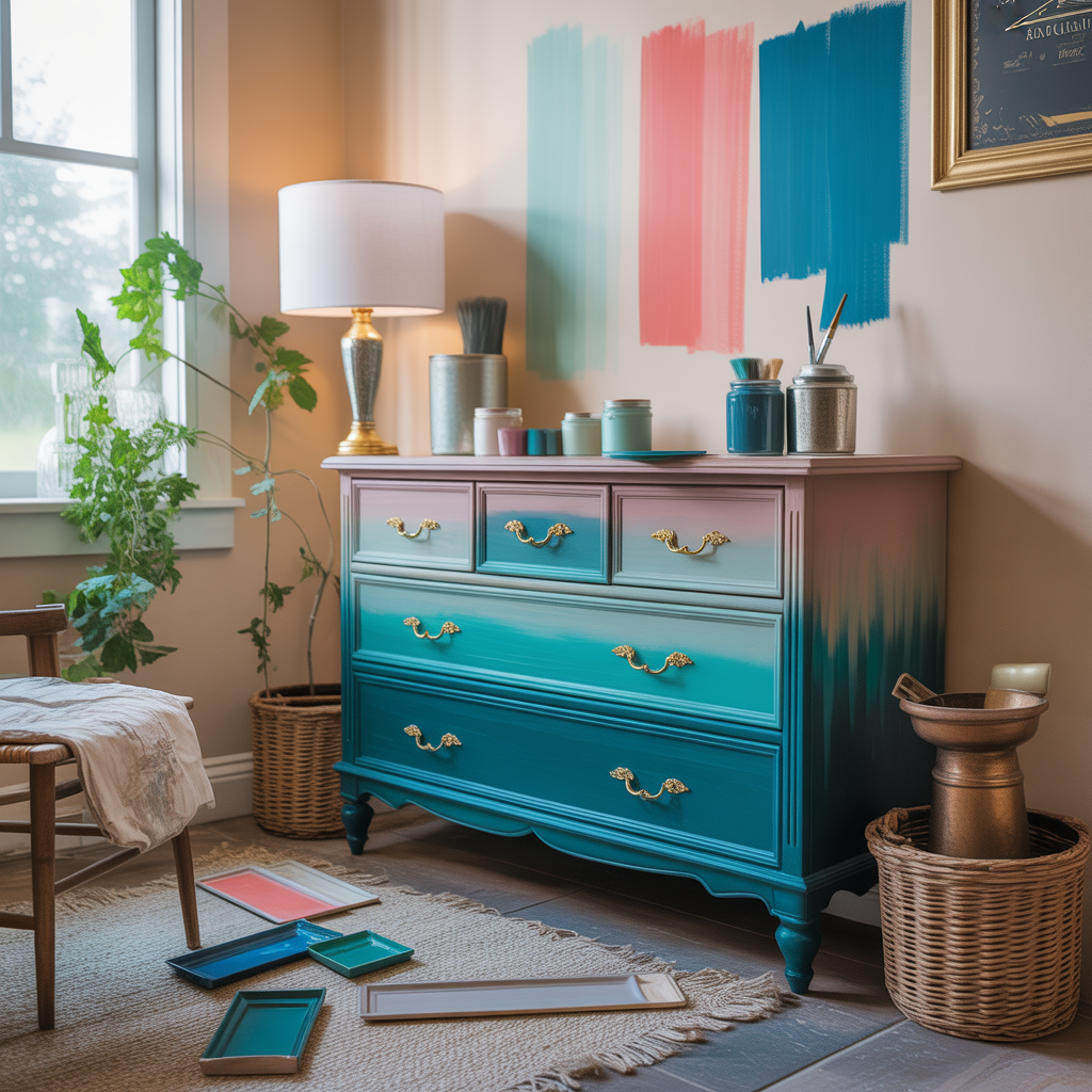 bedroom furniture painting ideas