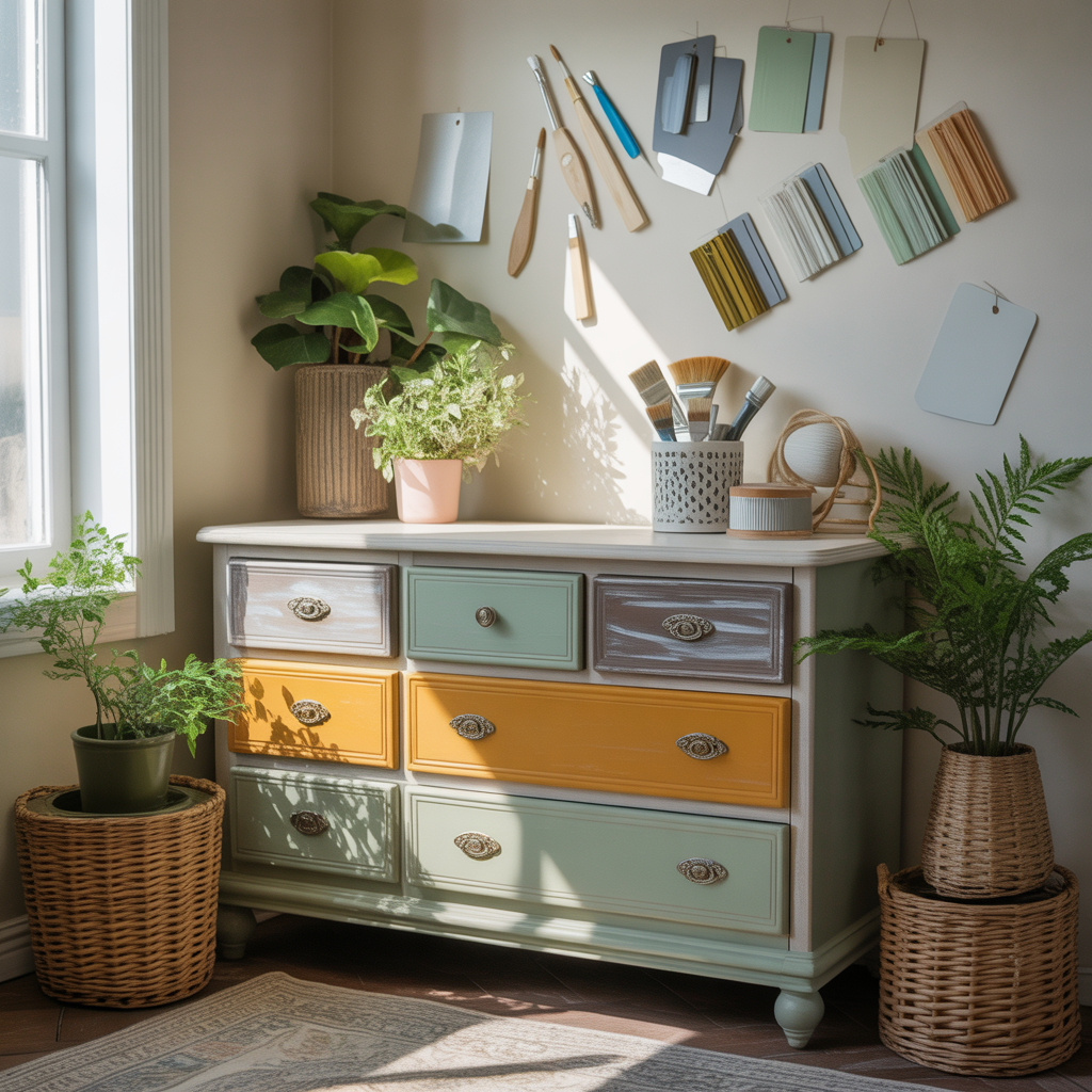 bedroom furniture painting ideas