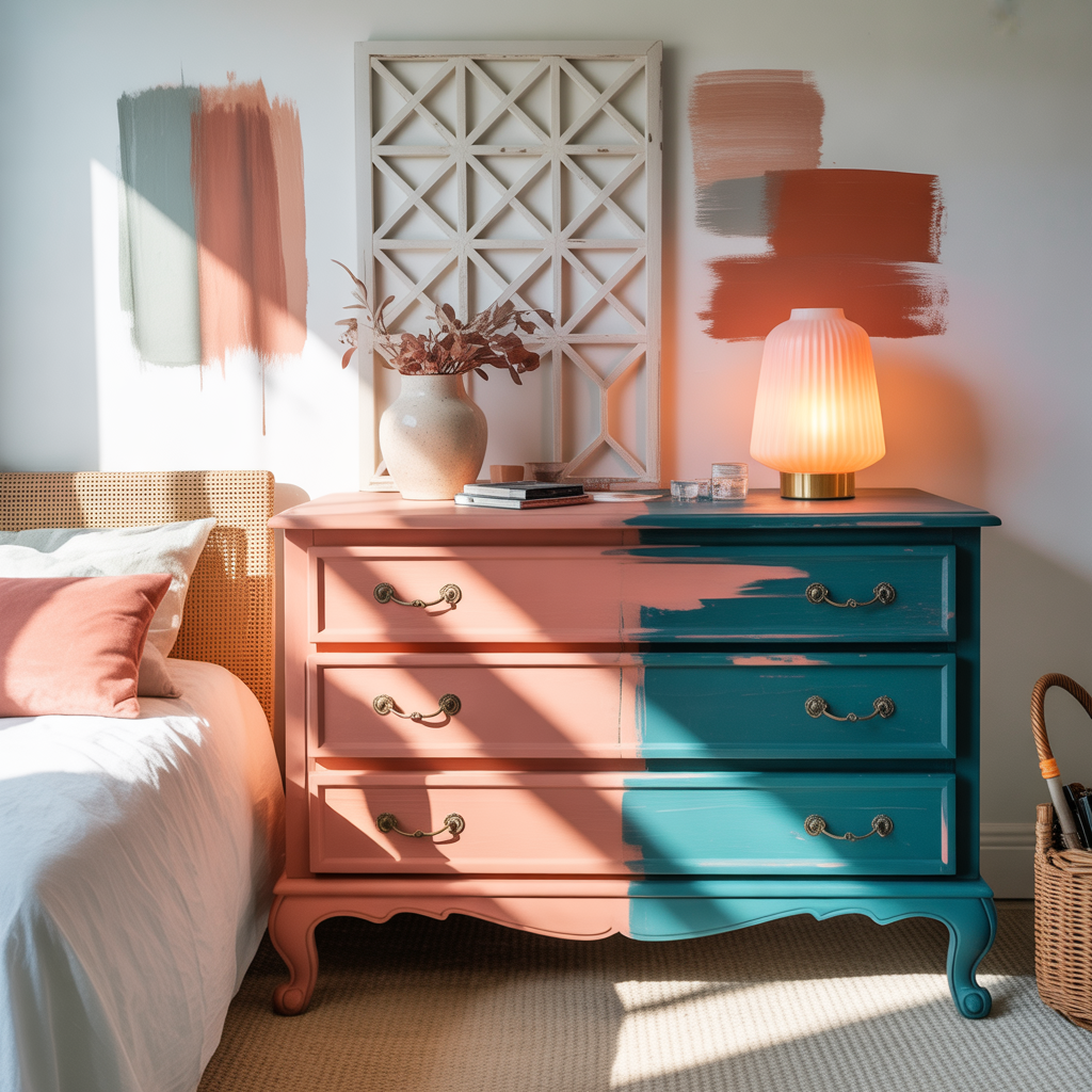 bedroom furniture painting ideas