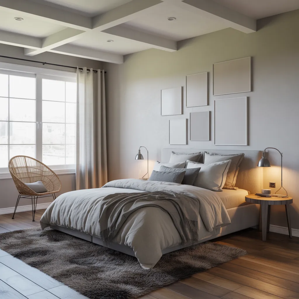 bedroom ideas light grey walls
