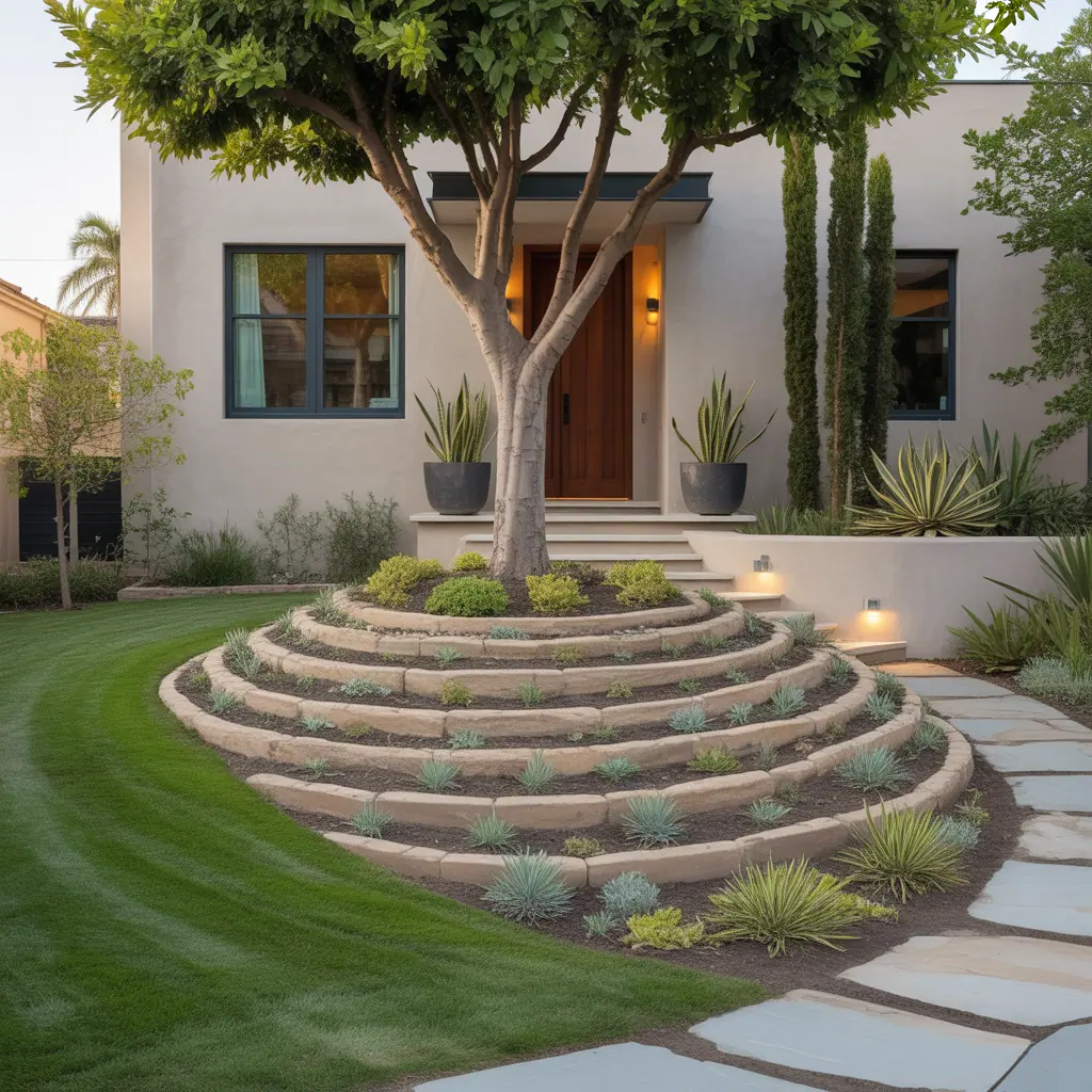 berm ideas front yard