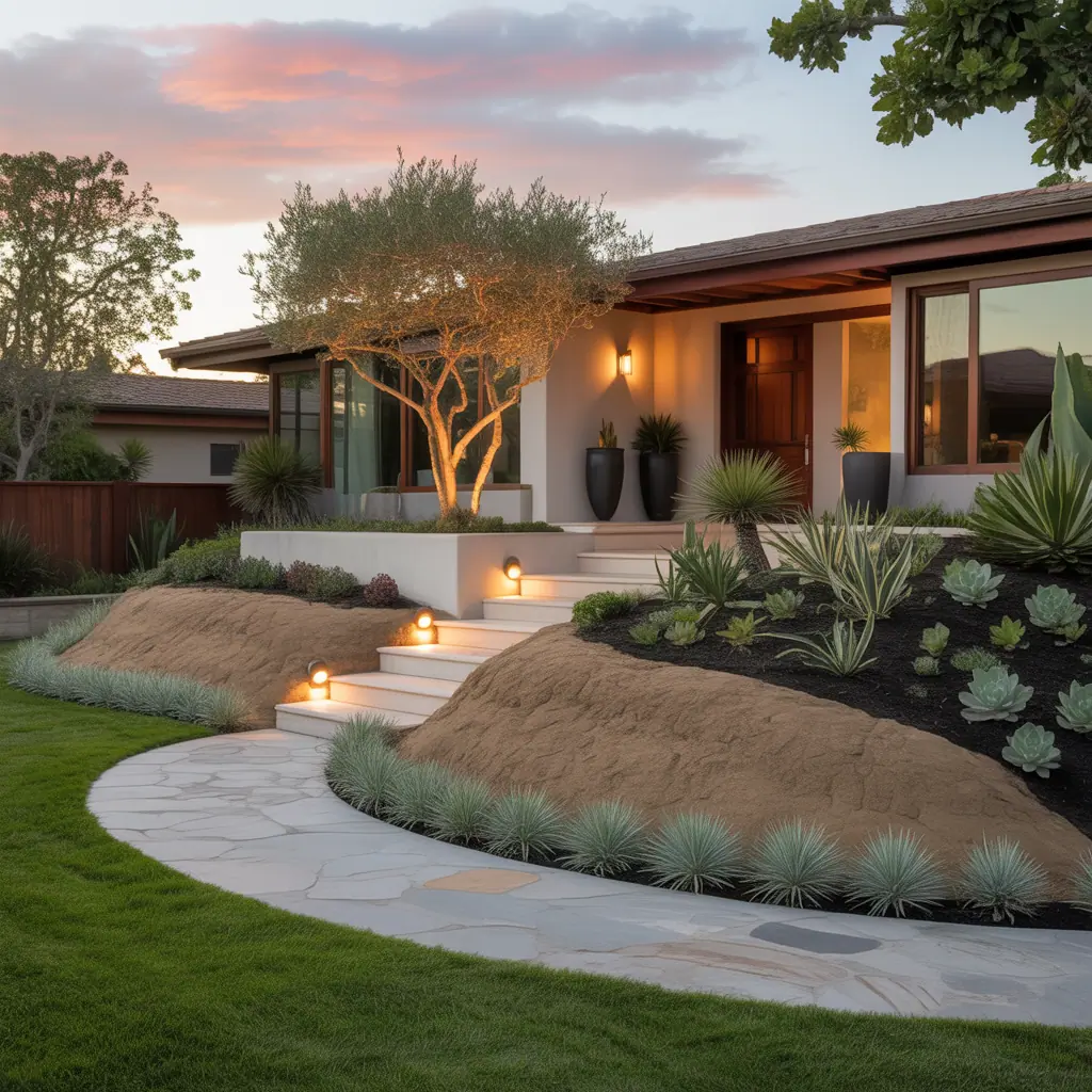 berm ideas front yard