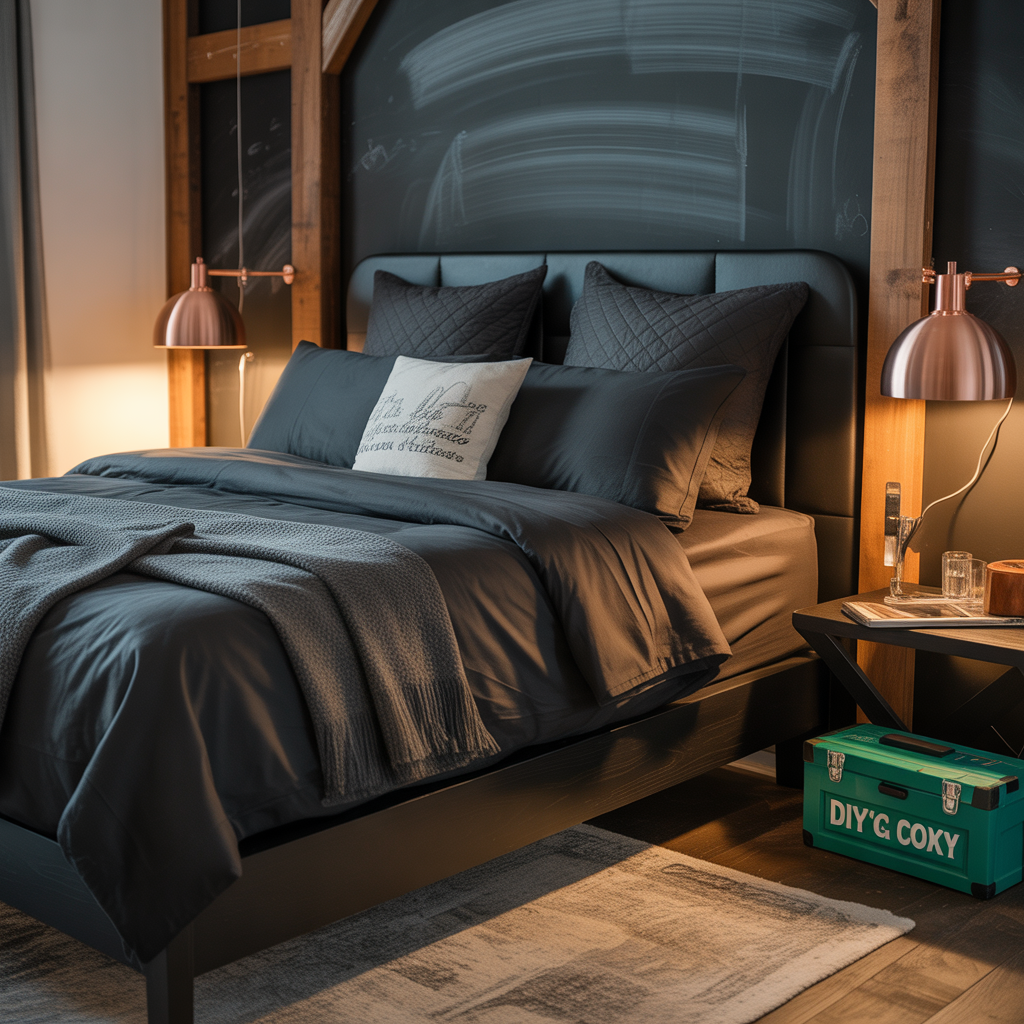 black bedding concept