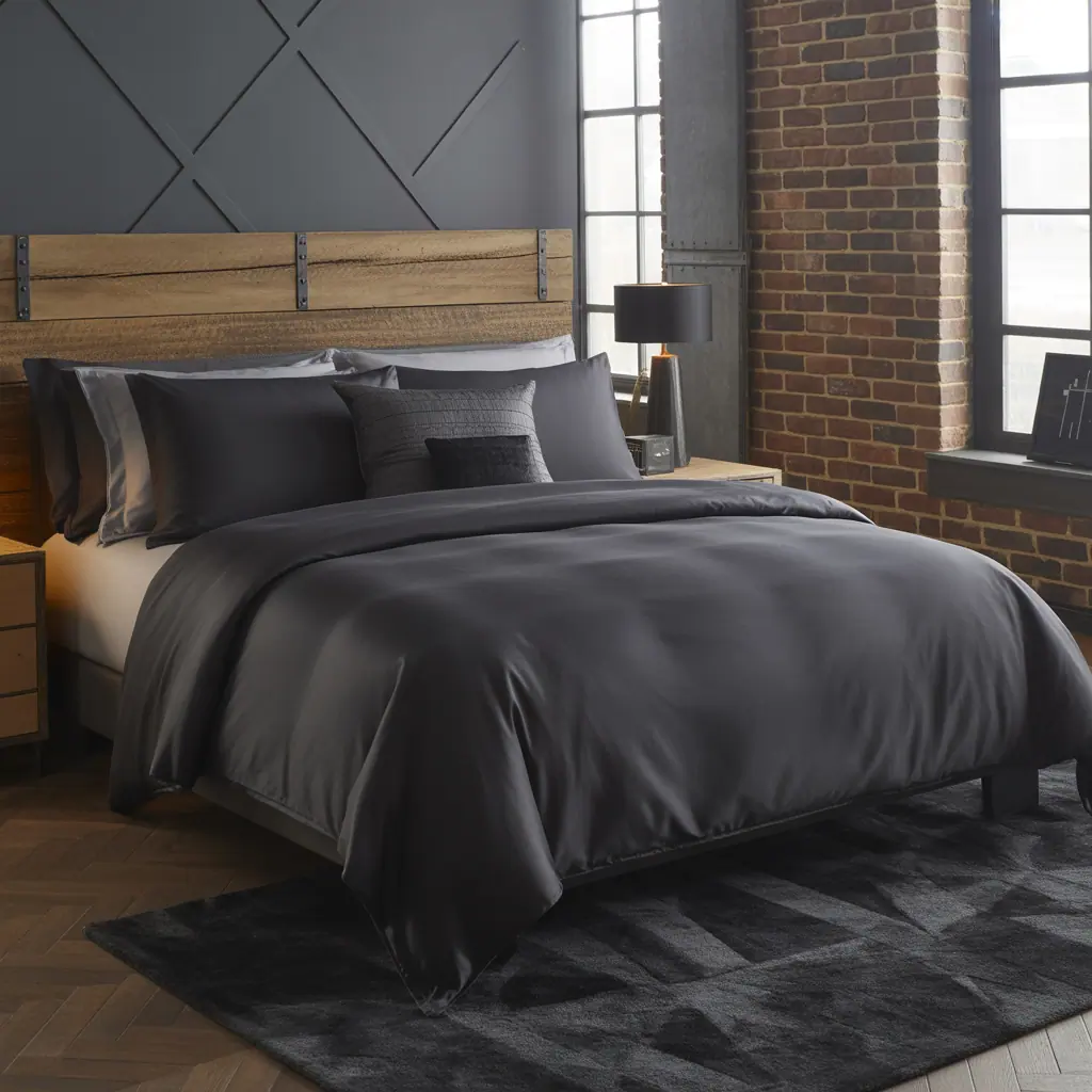 black bedding concept