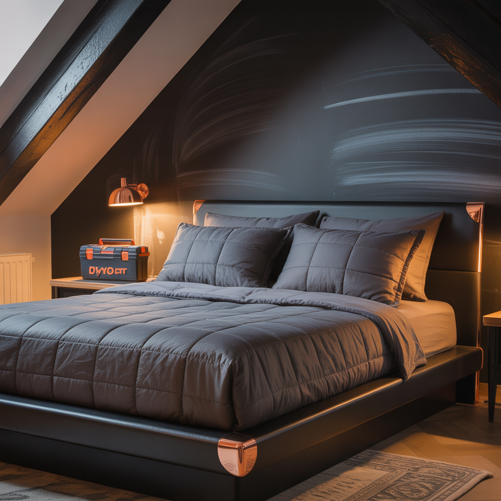 black bedding concept
