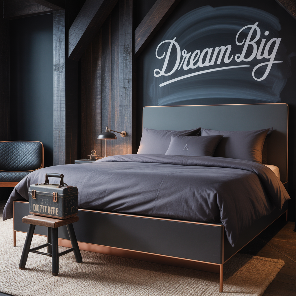 black bedding concept