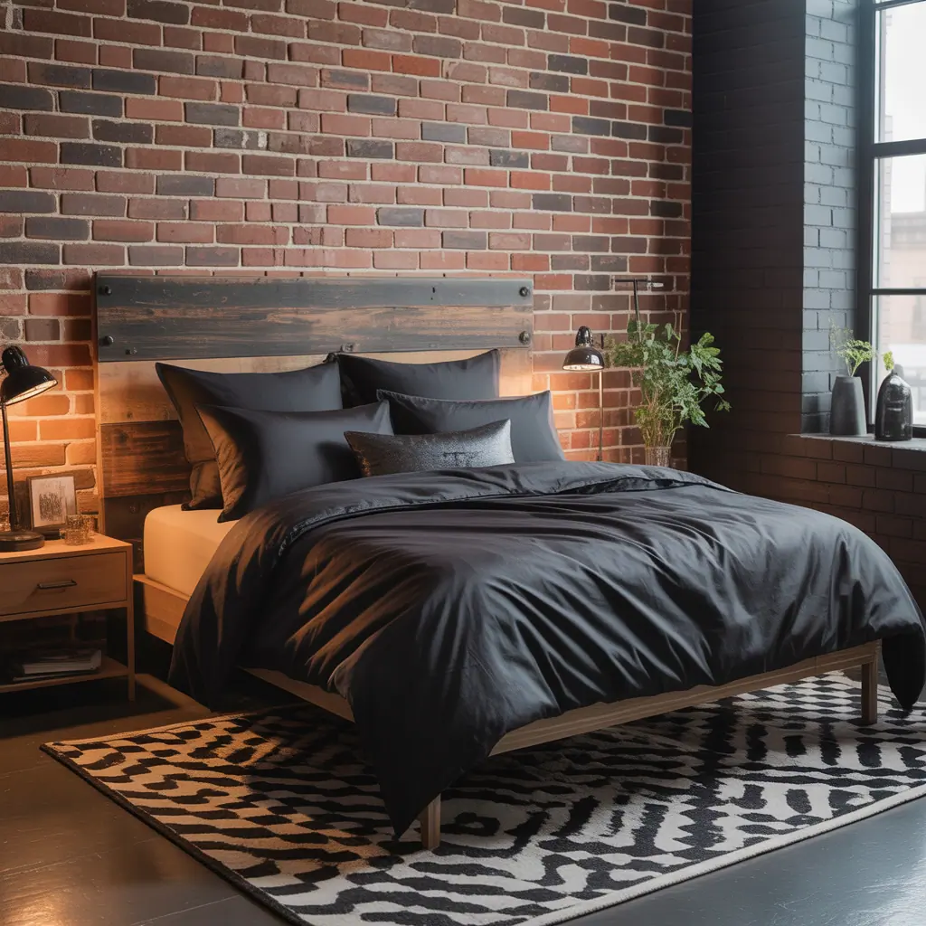 black bedding concept