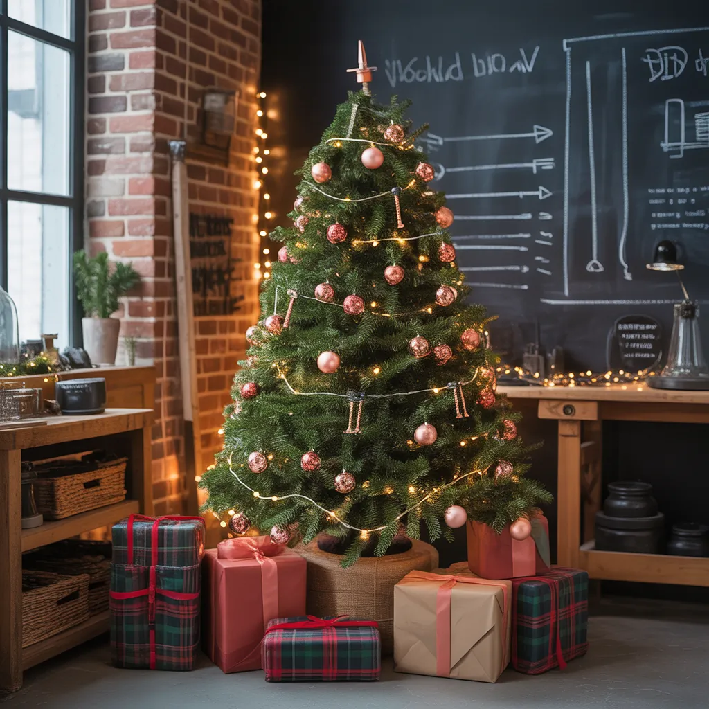 black christmas tree ideas decorated