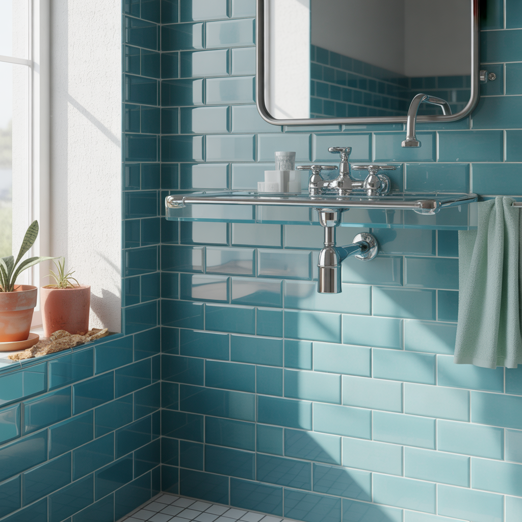 Blue Bathroom Tile