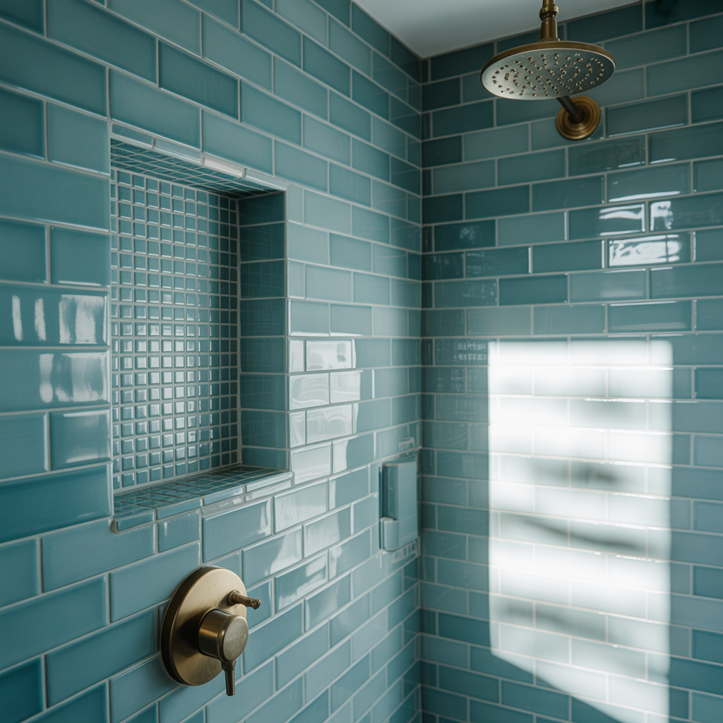 Blue Bathroom Tile