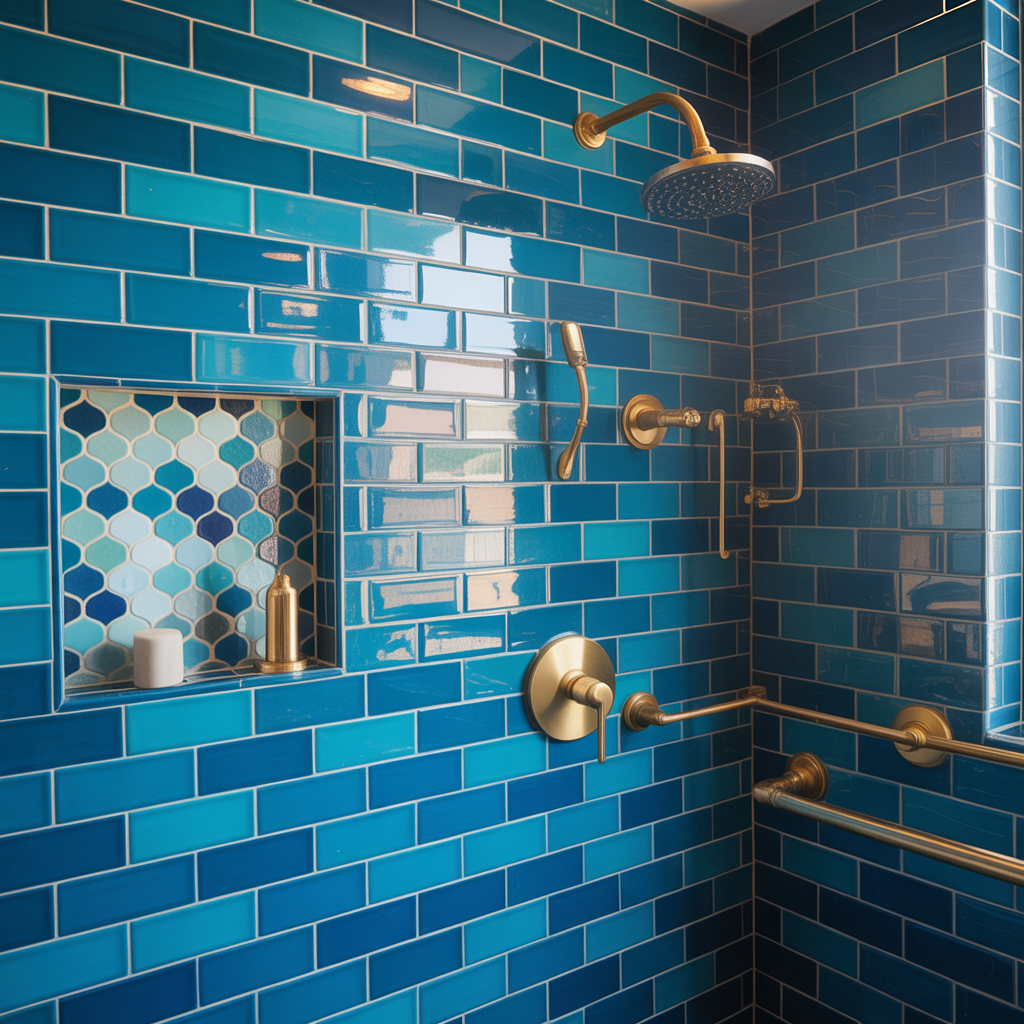 Blue Bathroom Tile