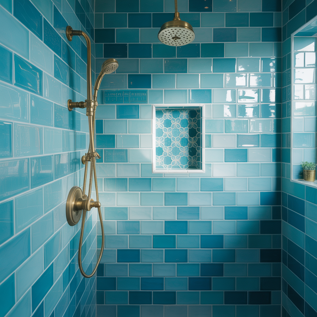 Blue Bathroom Tile