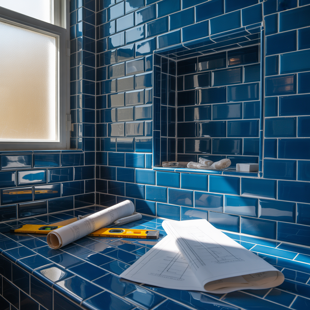 Blue Bathroom Tile