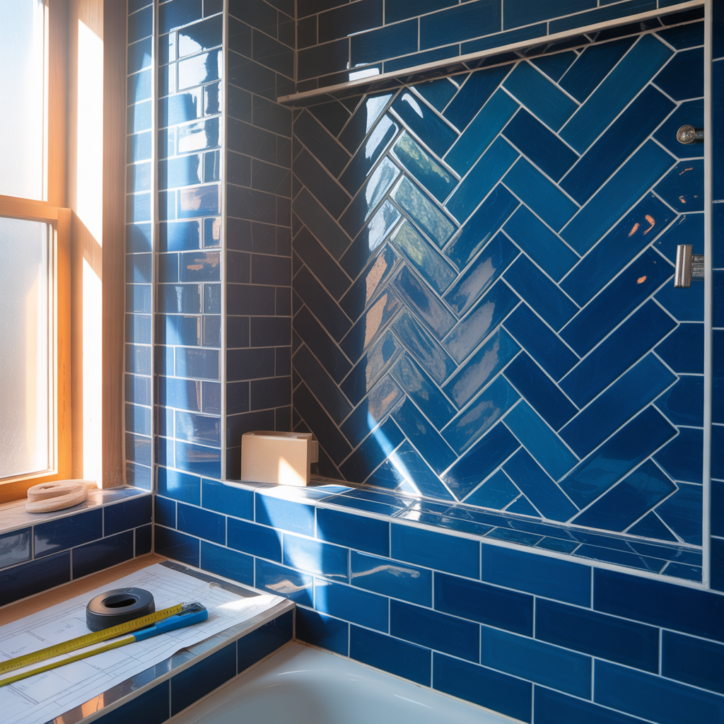 Blue Bathroom Tile