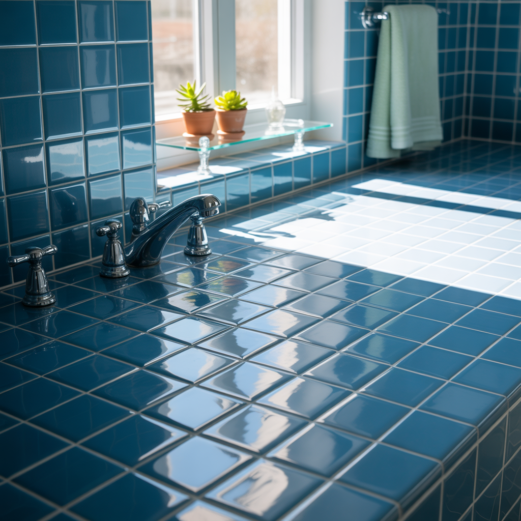 Blue Bathroom Tile