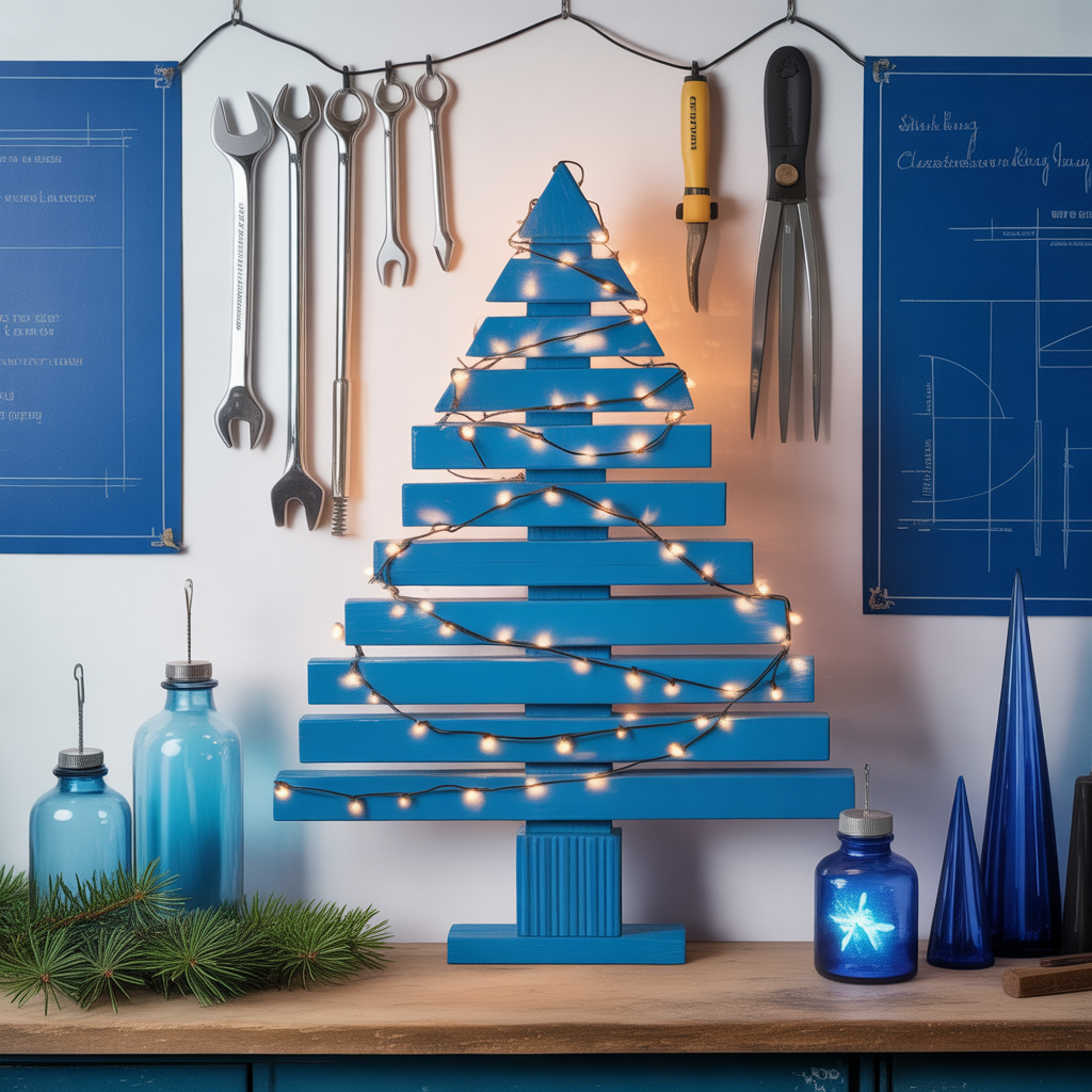 blue christmas ideas theme