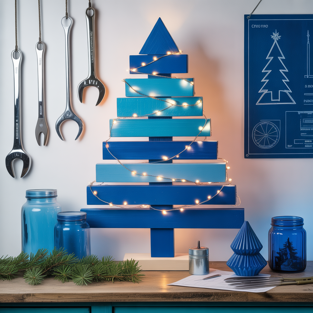 blue christmas ideas theme